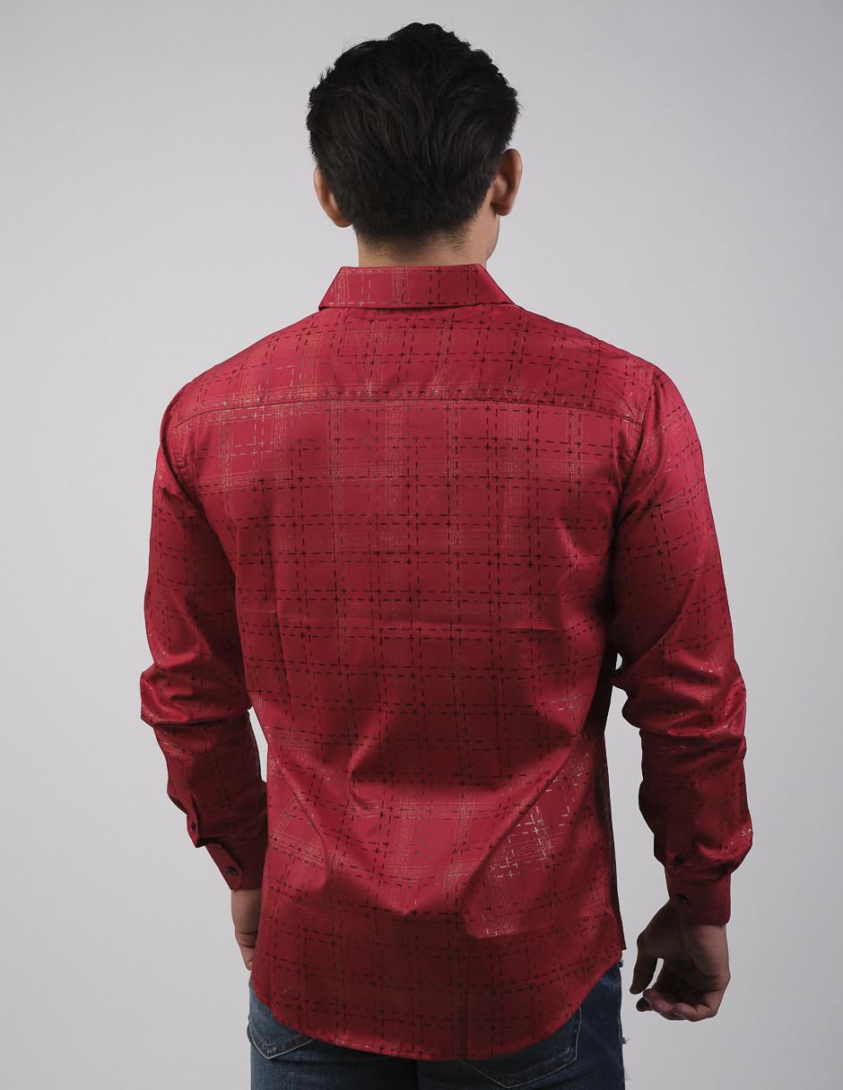 Camisa casual manga larga para hombre 2