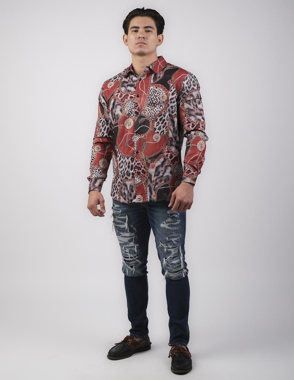 Camisa casual manga larga para hombre 3