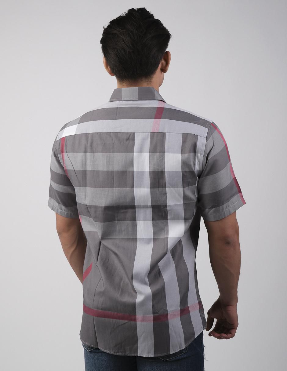 Camisa casual de algodón manga corta para hombre 2