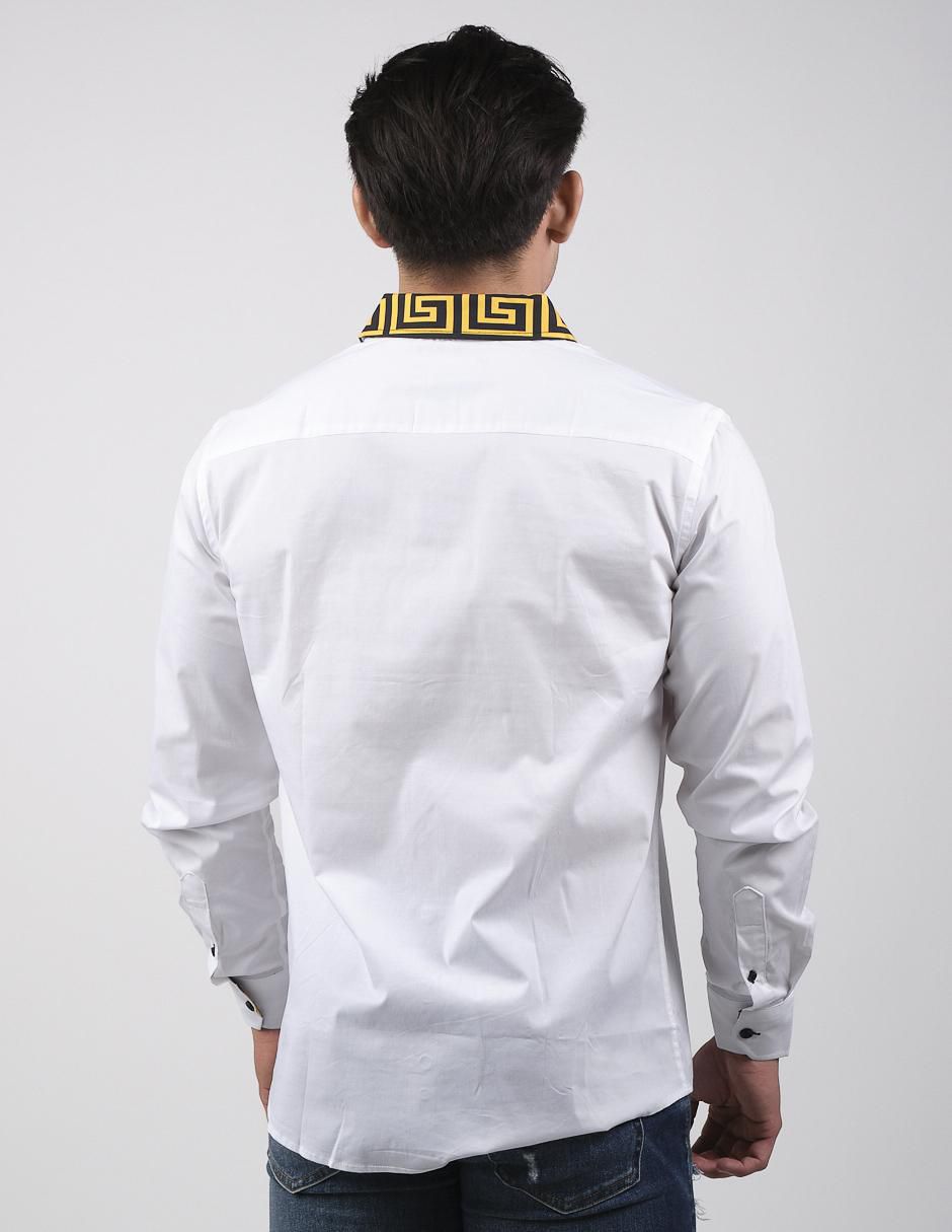 Camisa casual de de algodón manga larga para hombre 2