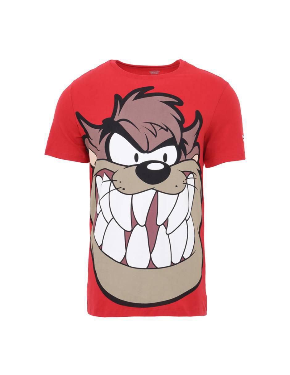 Playera Taz cuello redondo para hombre