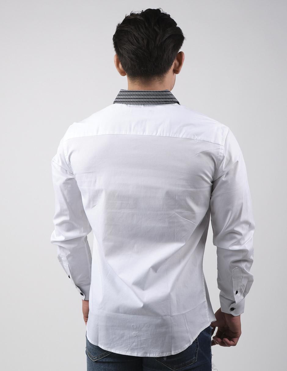 Camisa casual de algodón manga larga para hombre 2