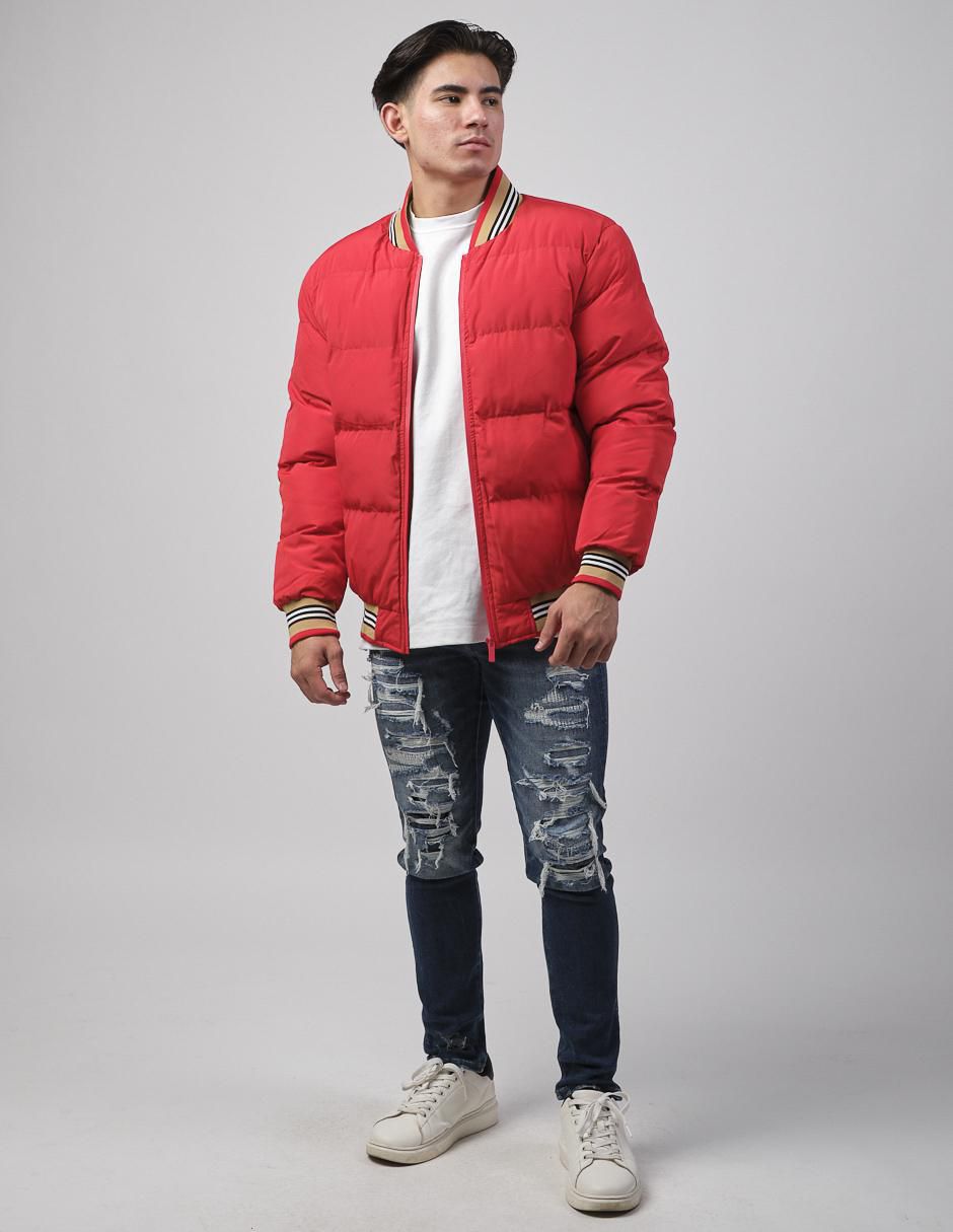 "chamarra" casual moderno no "de" poliéster sin diseño "para hombre"