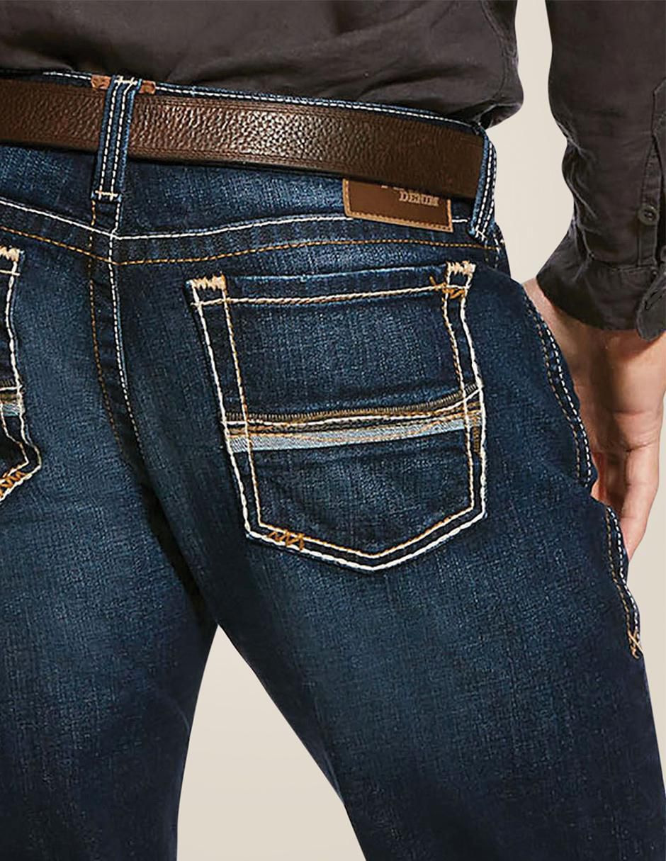 Jeans boot deslavado para hombre 4