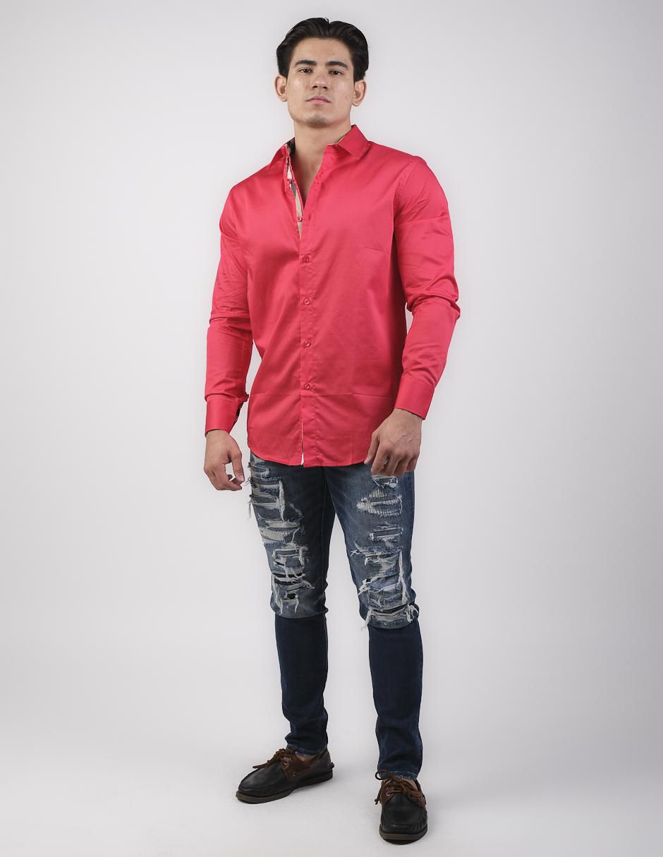 Camisa casual manga larga para hombre 3