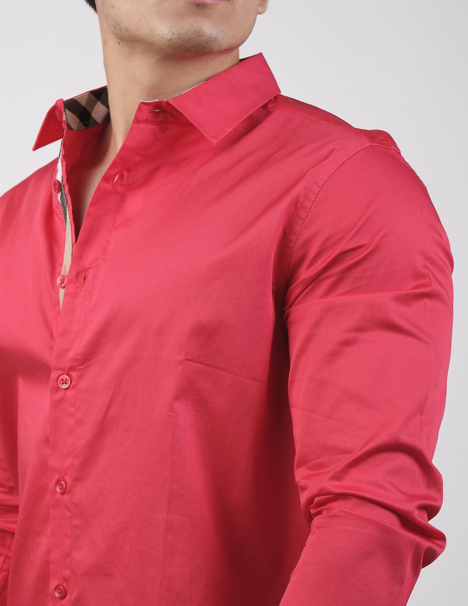 Camisa casual manga larga para hombre 4