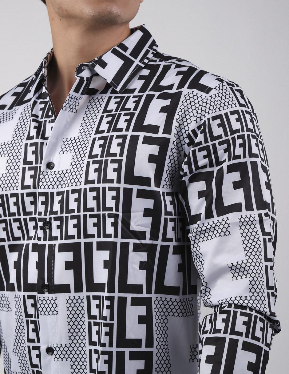 Camisa casual manga larga para hombre 4