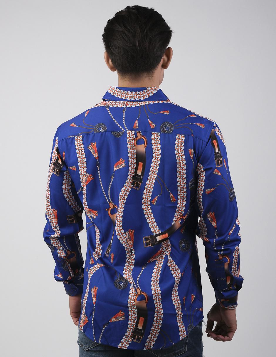 Camisa casual manga larga para hombre 2