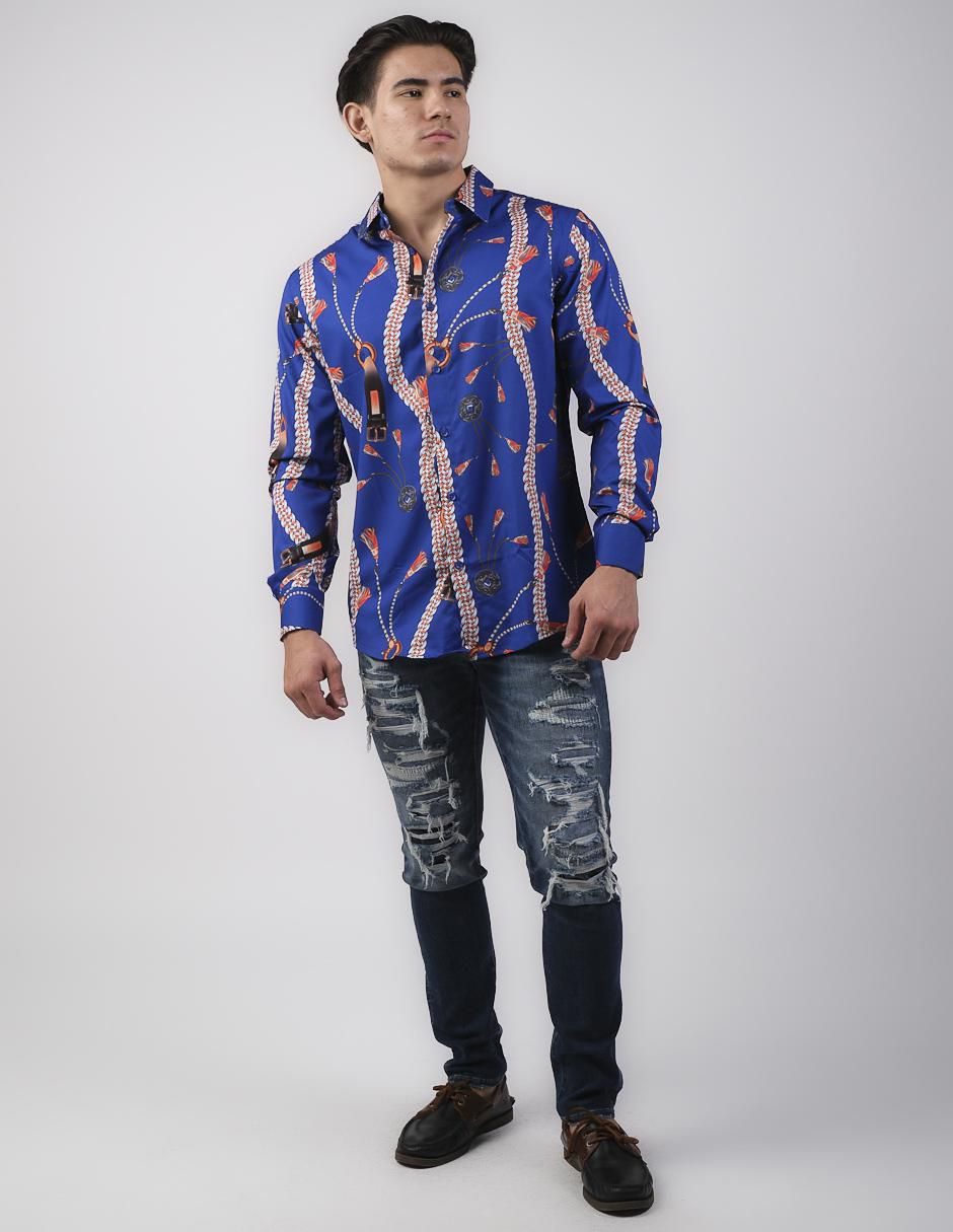 Camisa casual manga larga para hombre 3
