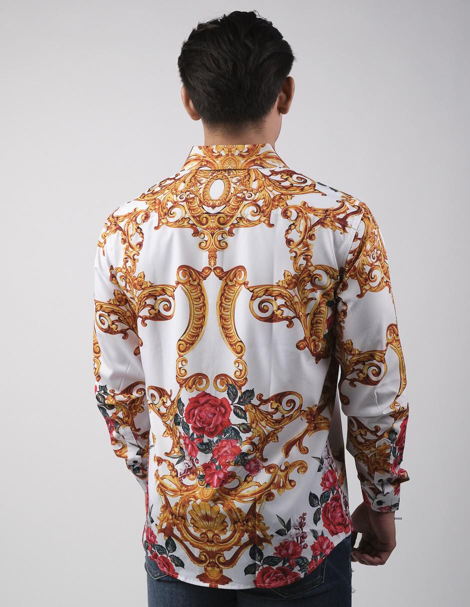 Camisa casual manga larga para hombre 2
