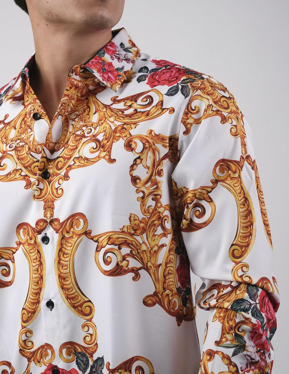 Camisa casual manga larga para hombre 4