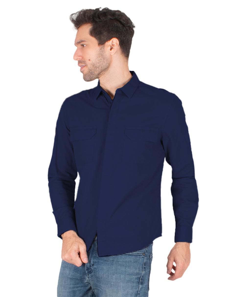Camisa casual manga larga para hombre 3
