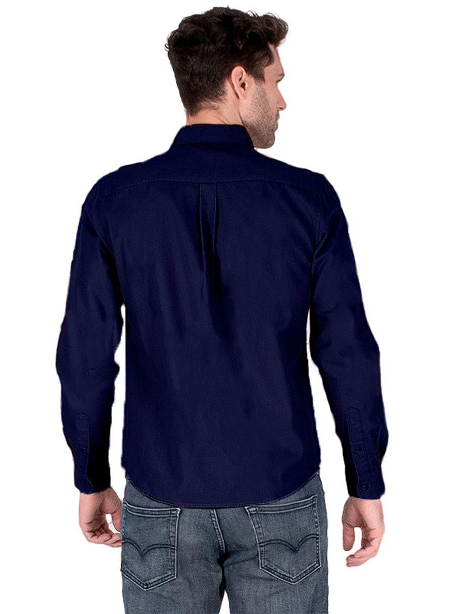 Camisa casual manga larga para hombre 5