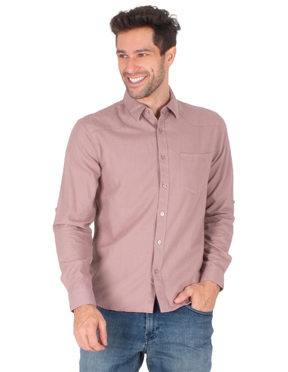 Camisa casual manga larga para hombre 1