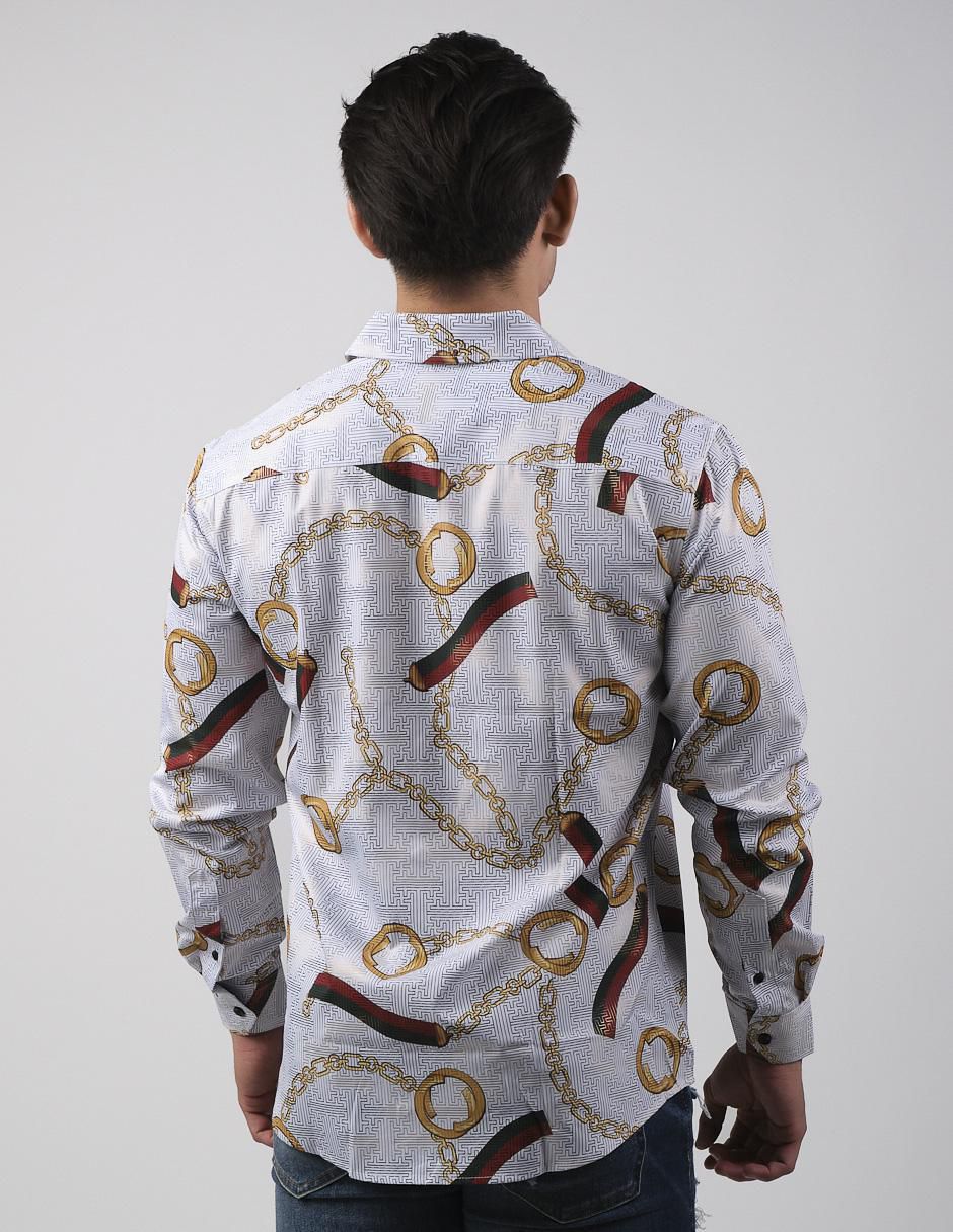 Camisa casual manga larga para hombre 2