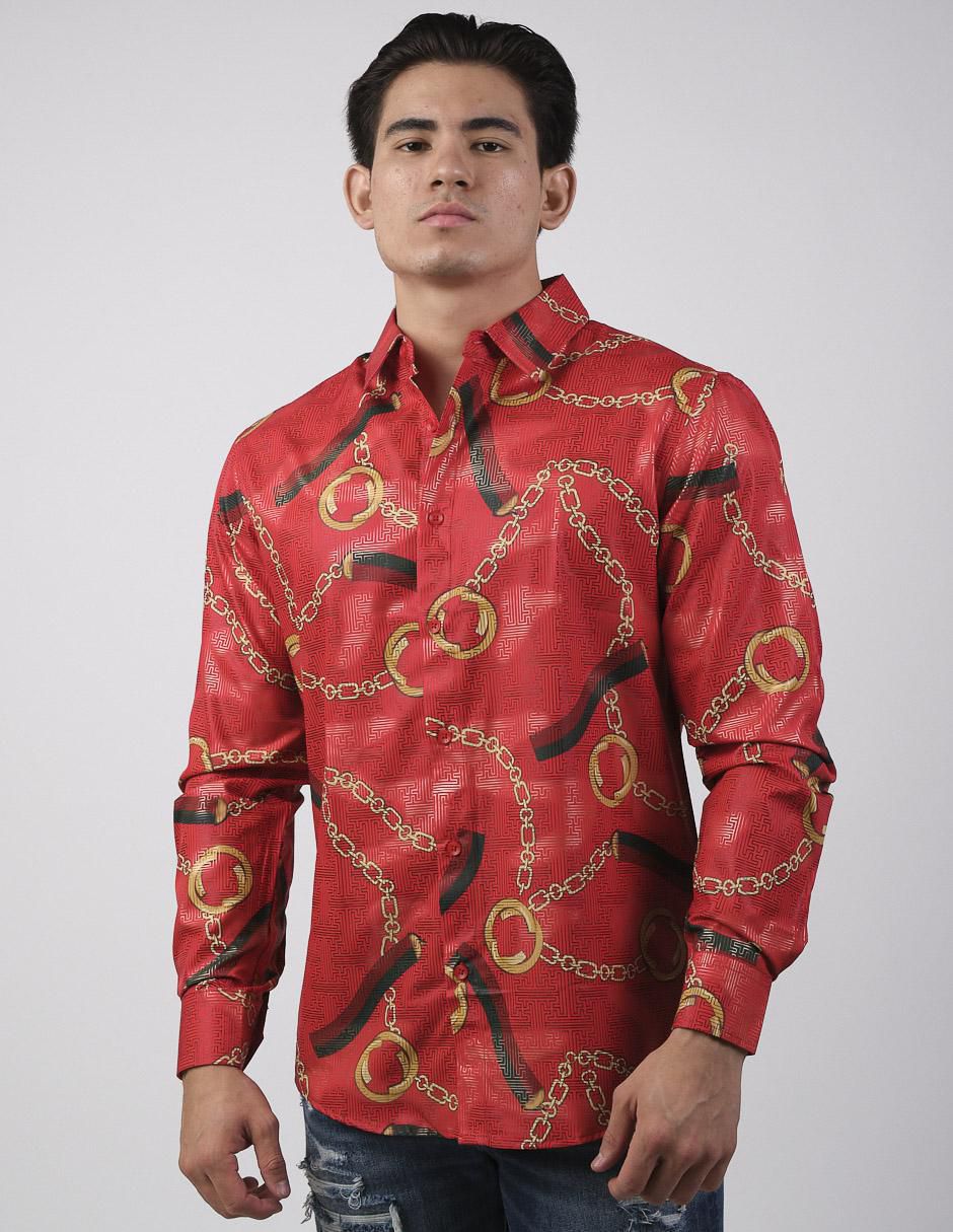 "camisa/sobrecamisa" casual pavini "de" (si aplica) poliéster y algodón "manga" larga "para hombre"