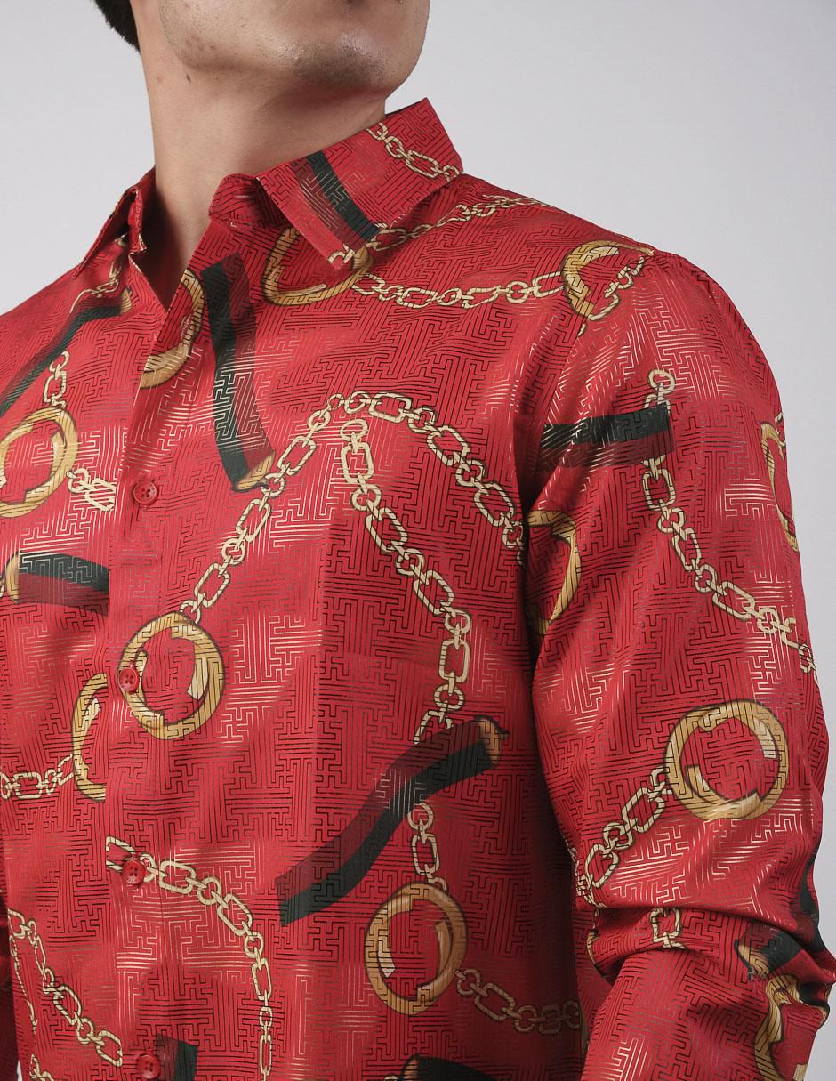 "camisa/sobrecamisa" casual pavini "de" (si aplica) poliéster y algodón "manga" larga "para hombre"
