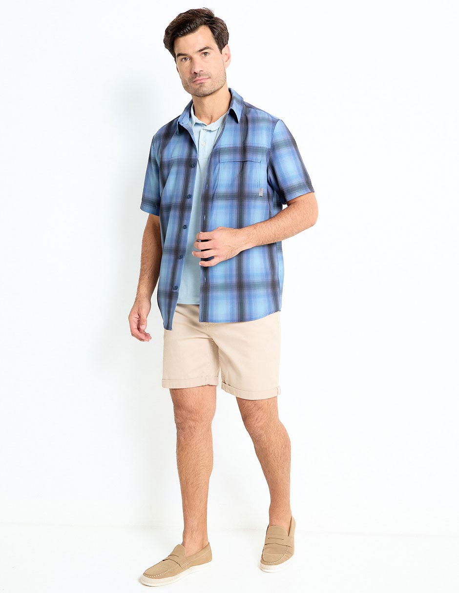 Camisa casual de algodón manga corta para hombre 3