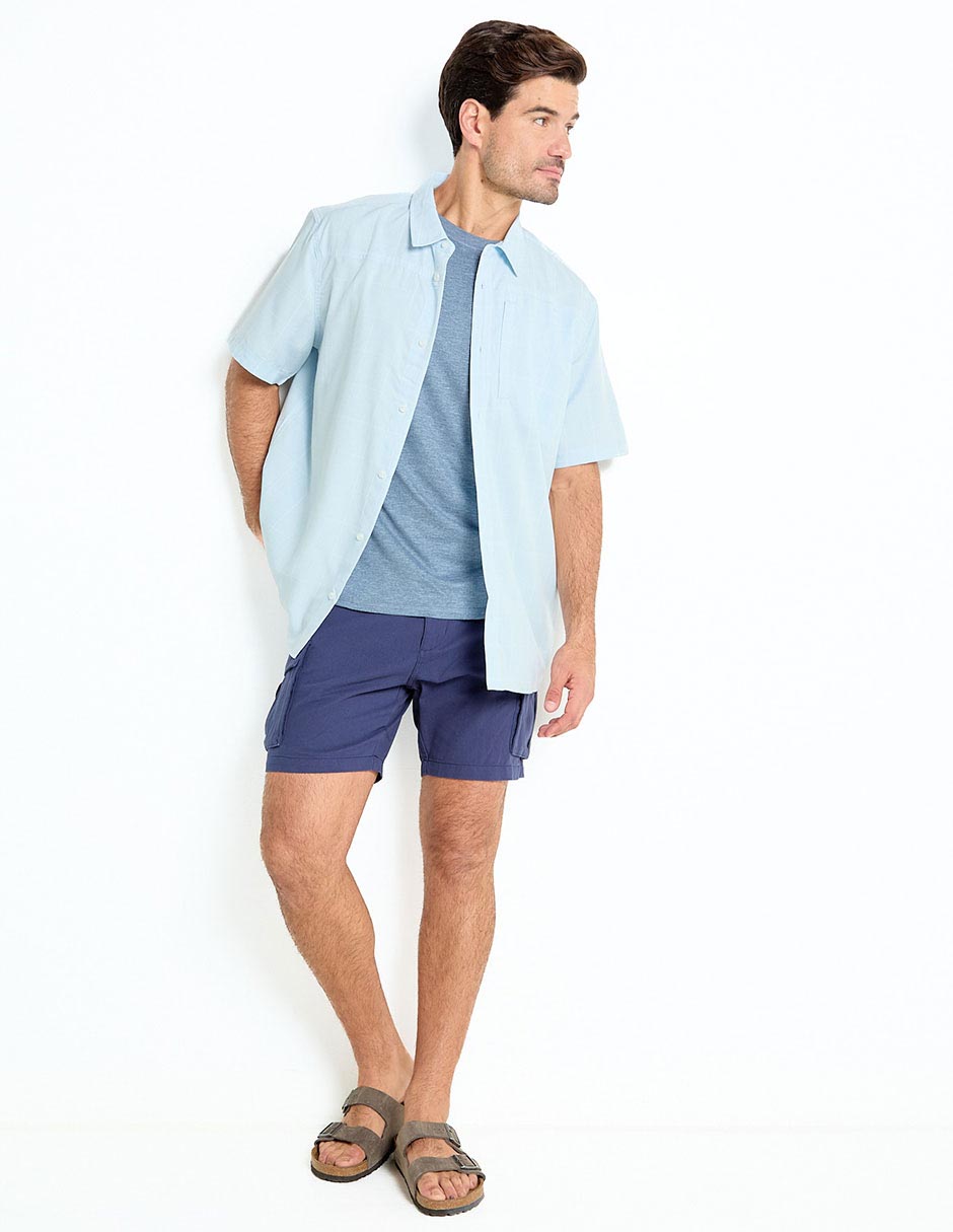 Camisa casual de algodón manga corta para hombre 3