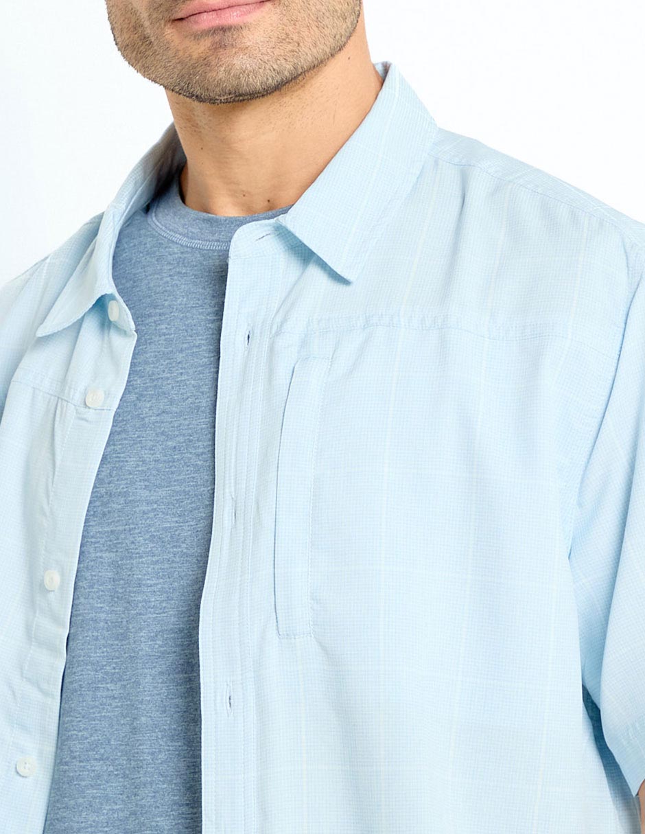 Camisa casual de algodón manga corta para hombre 4