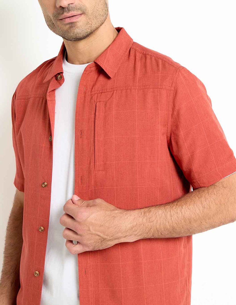 CAMISA BASS OUTDOORS MBOMW313, M, ROJO