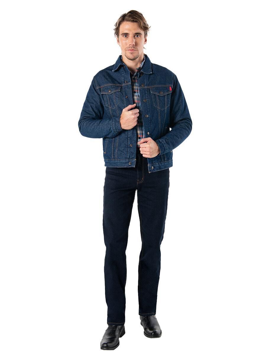 Chamarra casual con bolsillos para hombre 2