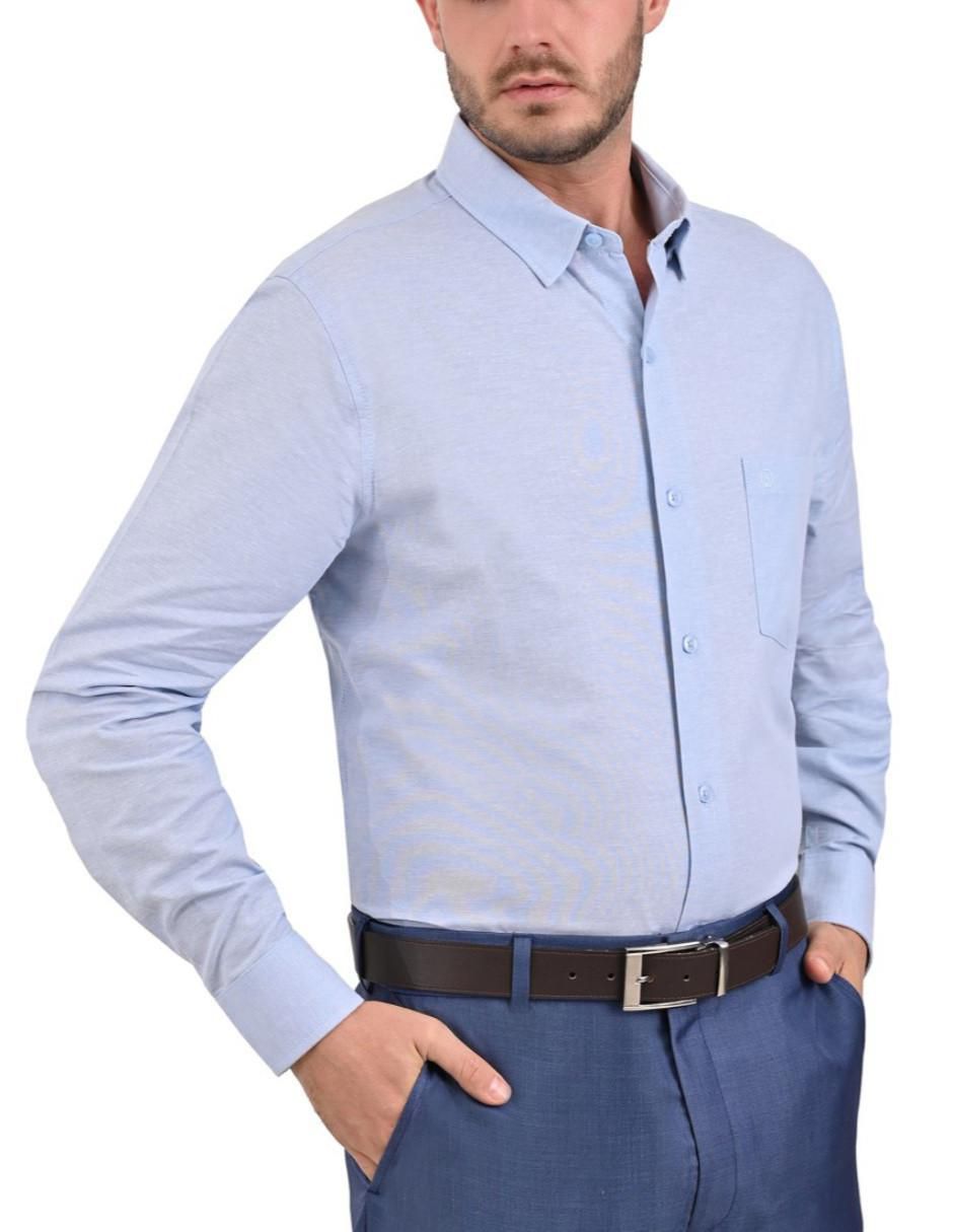 Camisa casual de algodón manga larga para hombre 3