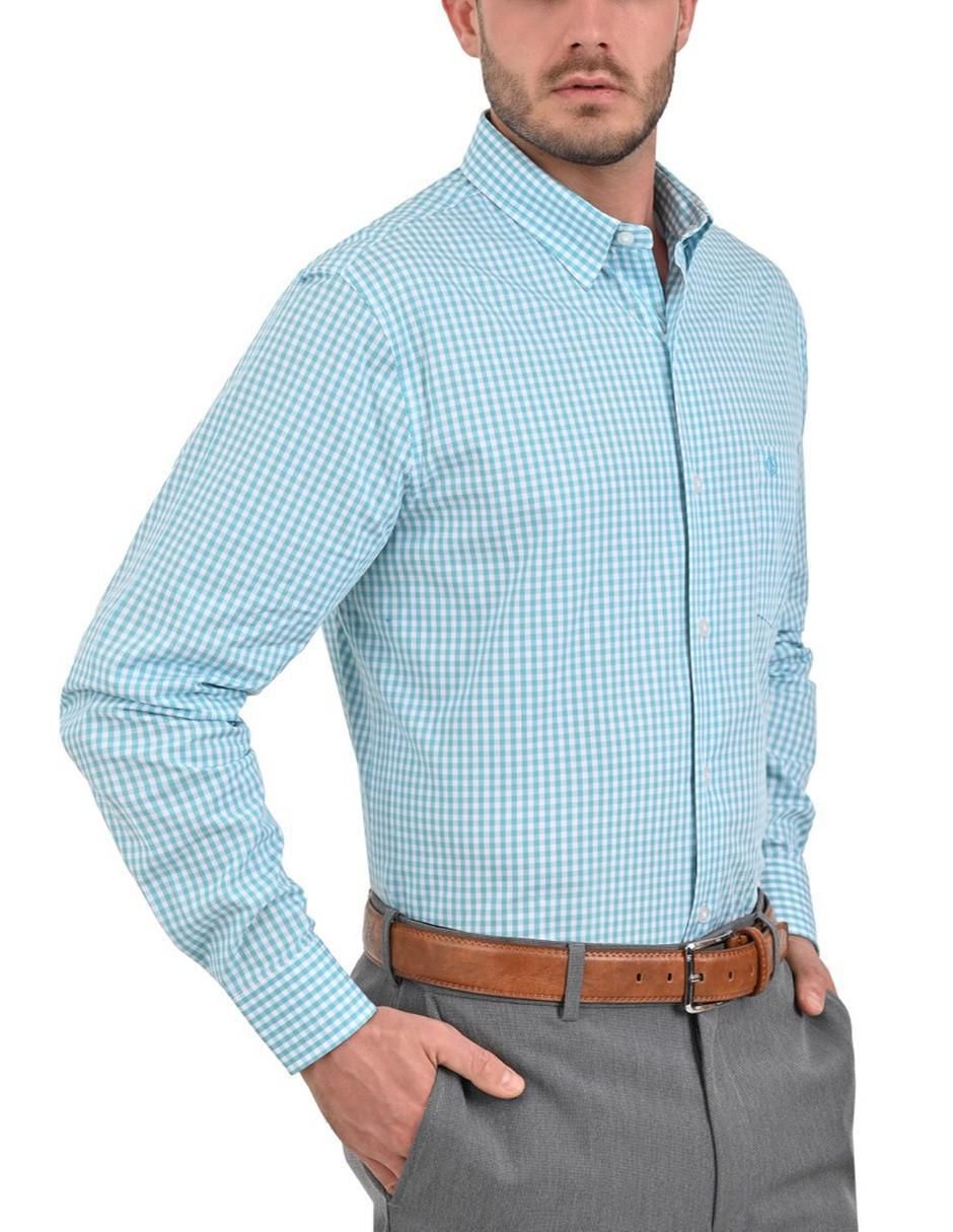 Camisa casual de algodón manga larga para hombre 3