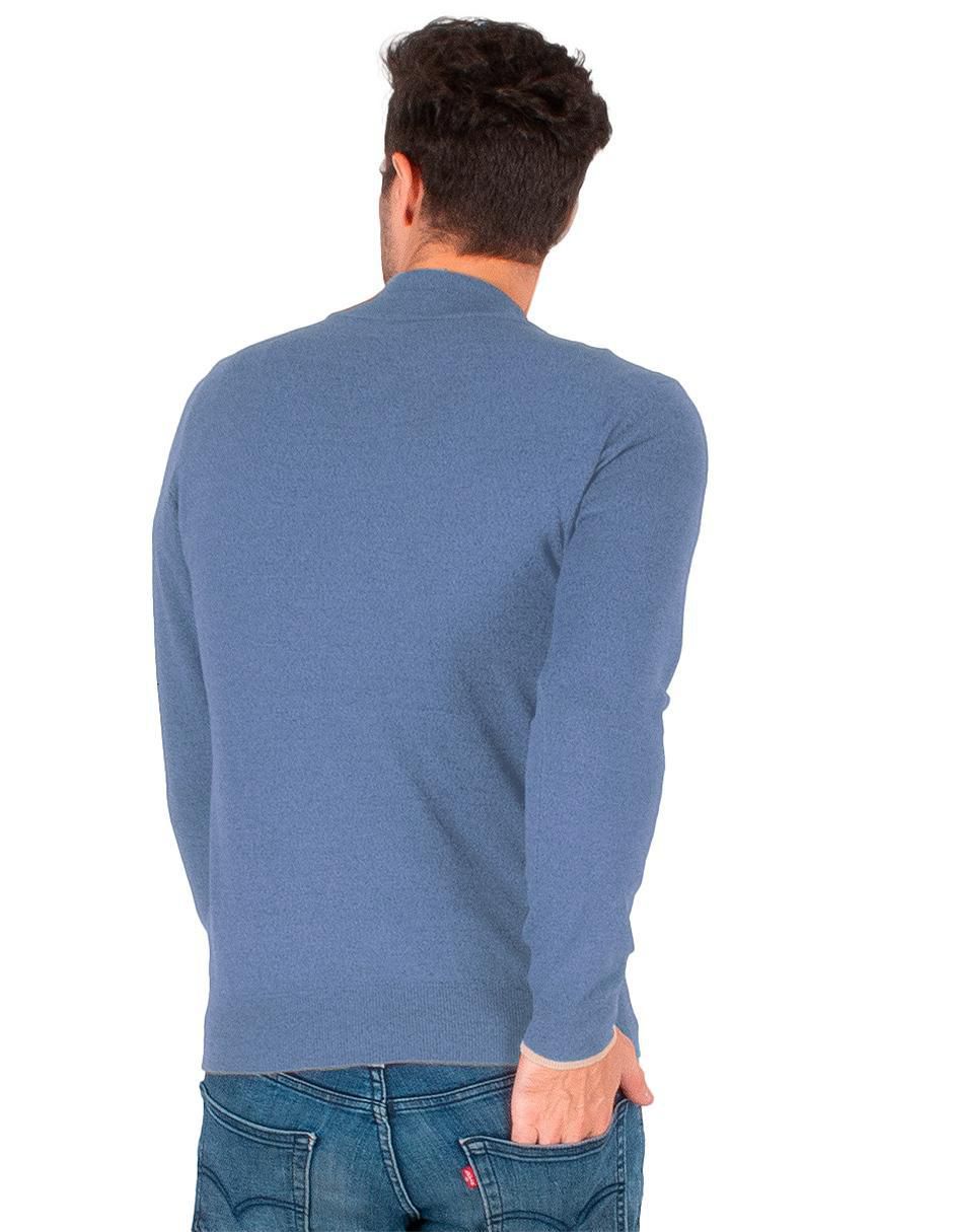 Suéter cuello con cierre para hombre 2