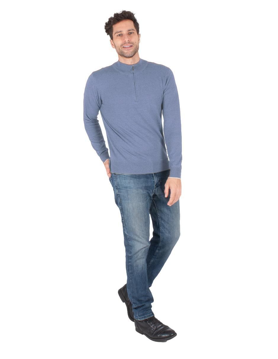 Suéter cuello con cierre para hombre 3