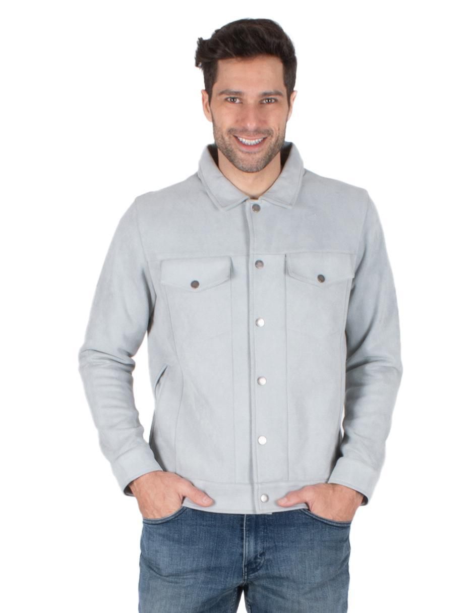 Chamarra casual con bolsillos para hombre Chamarra casual con bolsillos para hombre