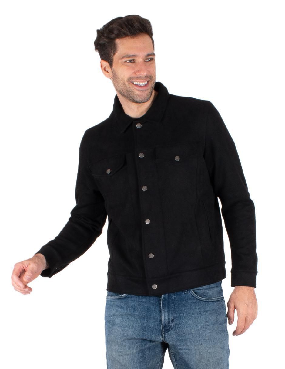 Chamarra casual con bolsillos para hombre 1