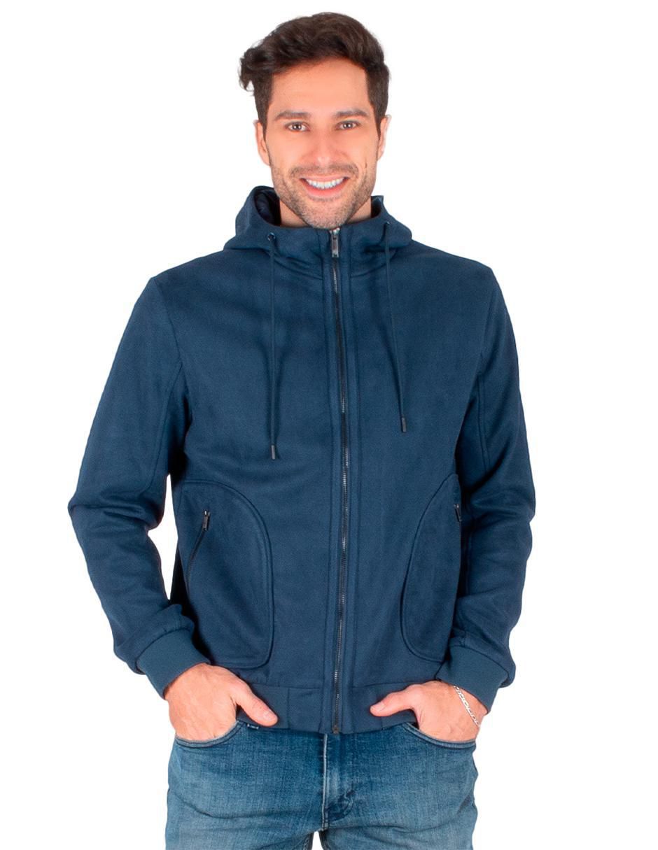 Chamarra con capucha para hombre