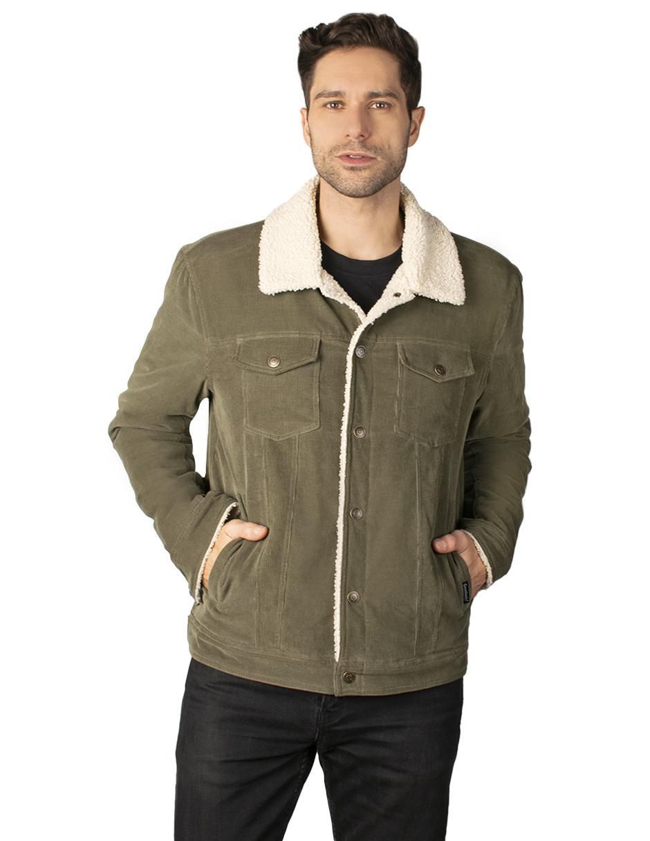 Chamarra casual con bolsillos para hombre Chamarra casual con bolsillos para hombre