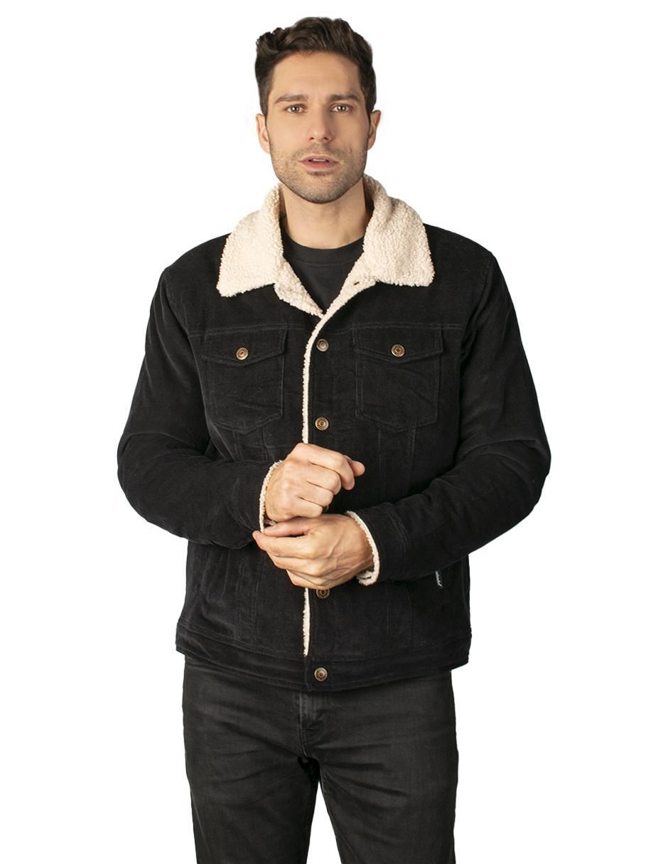 Chamarra casual con bolsillos para hombre 1