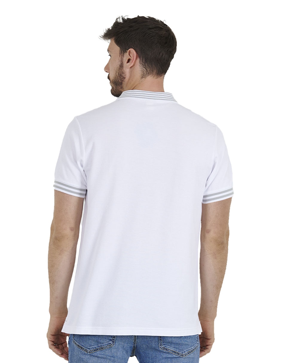 PLAYERA POLO FERRIONI M2702, G, BLANCO
