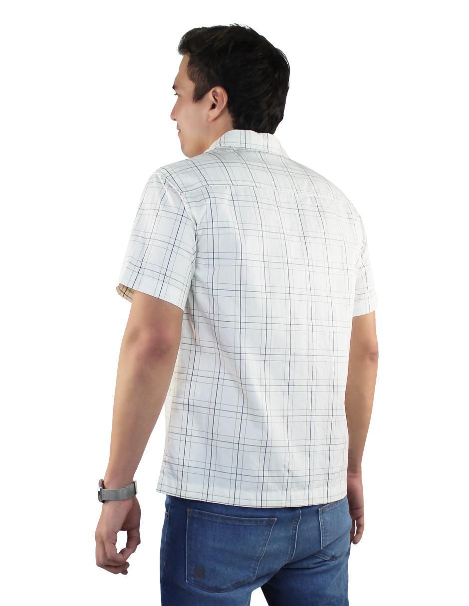 Camisa casual de algodón manga corta para hombre 5