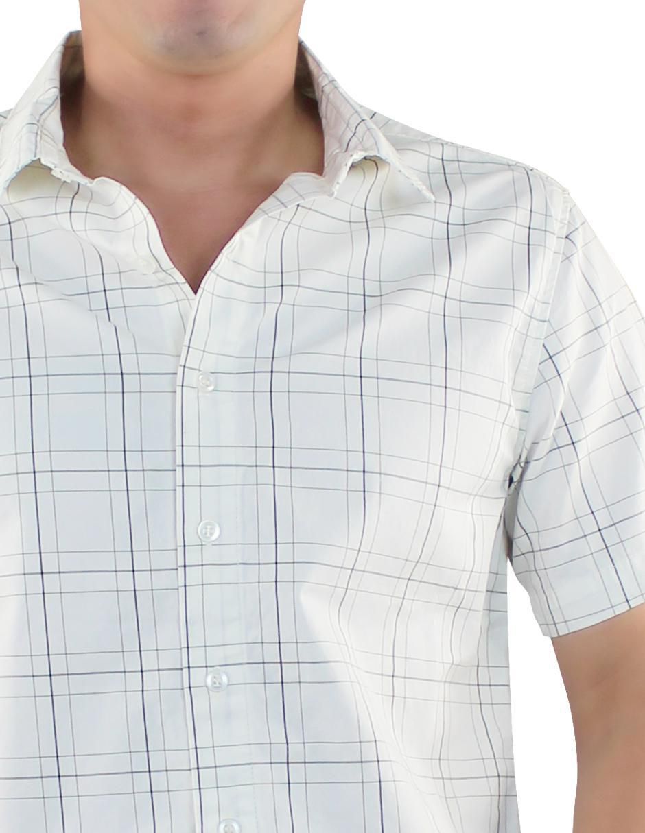 Camisa casual de algodón manga corta para hombre 6