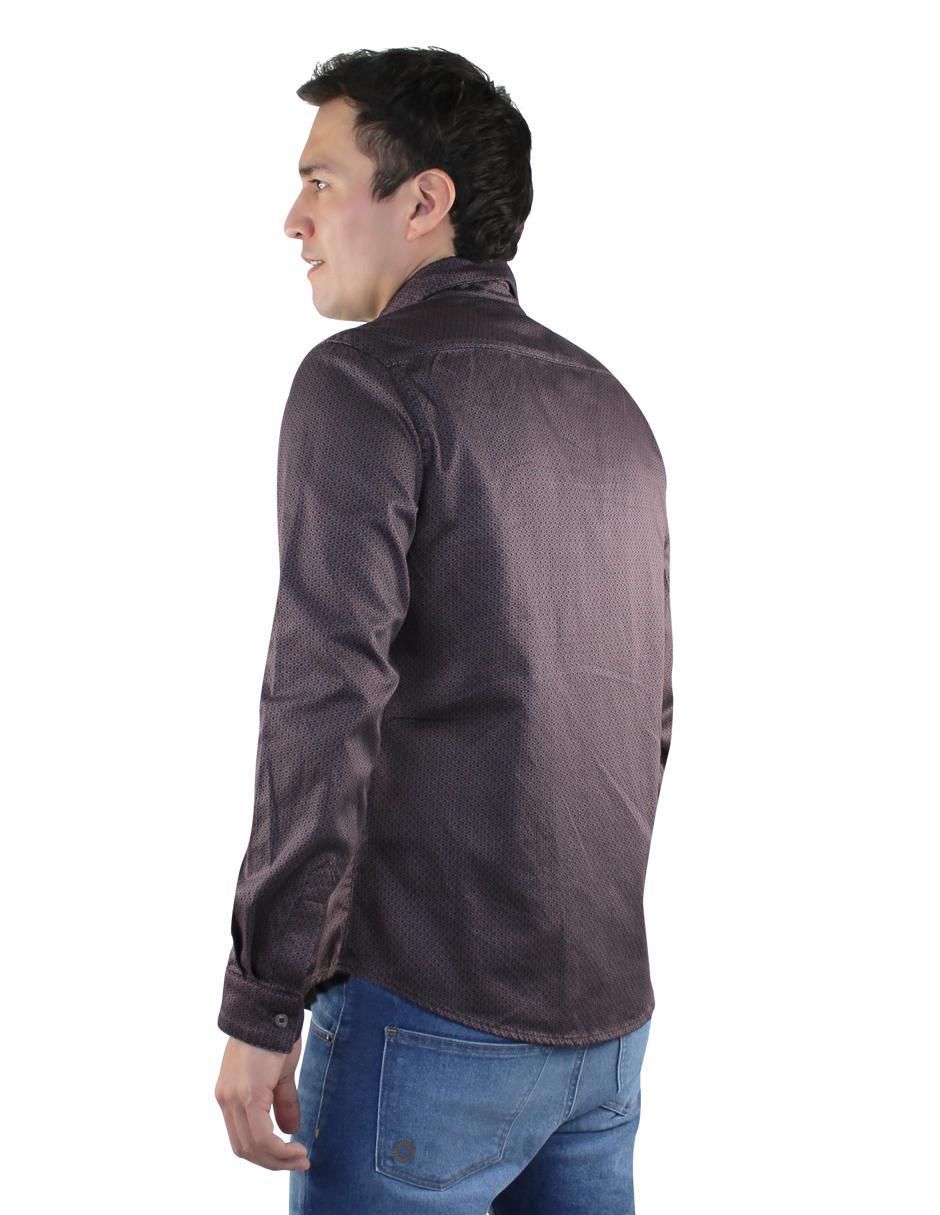 Camisa casual de algodón manga larga para hombre 5