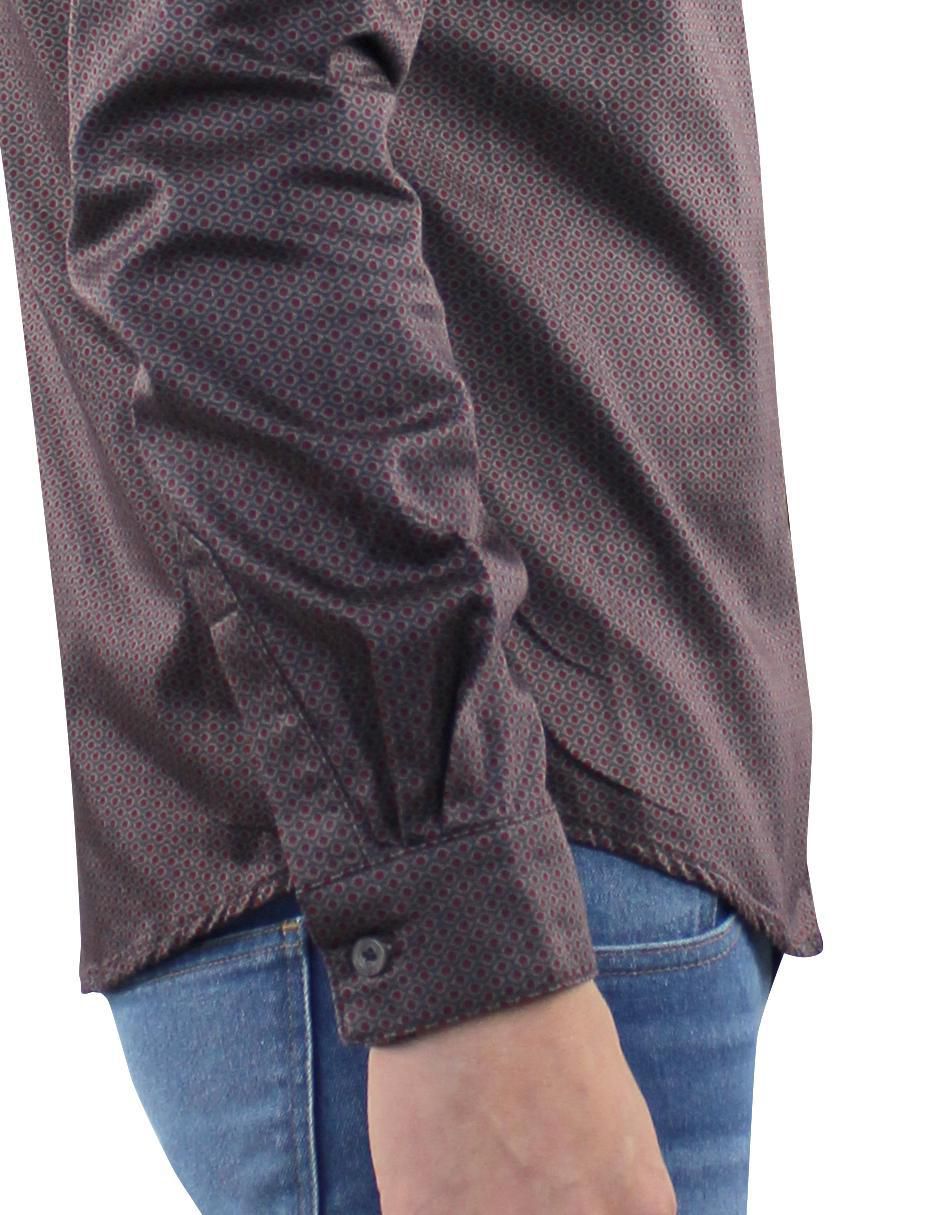 Camisa casual de algodón manga larga para hombre 7