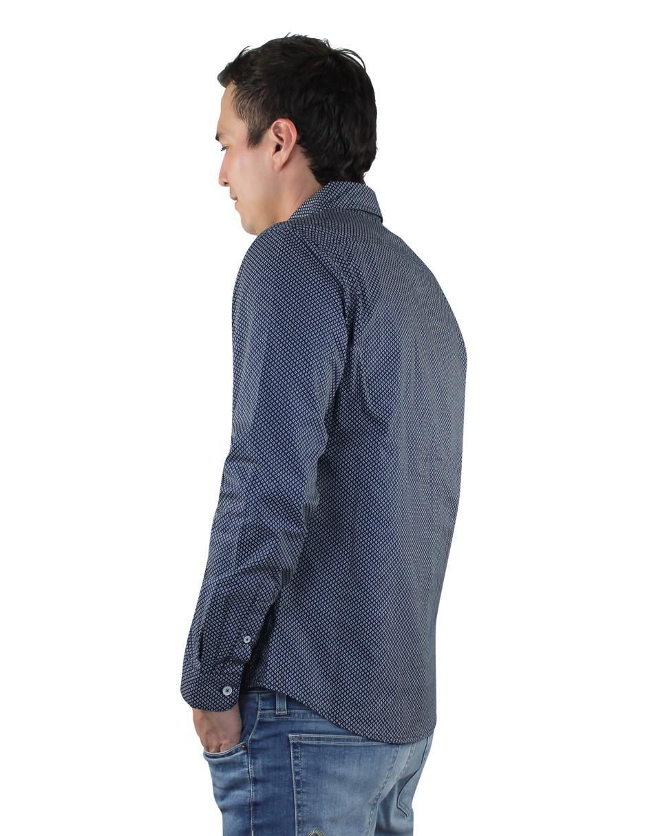 Camisa casual de algodón manga larga para hombre 4