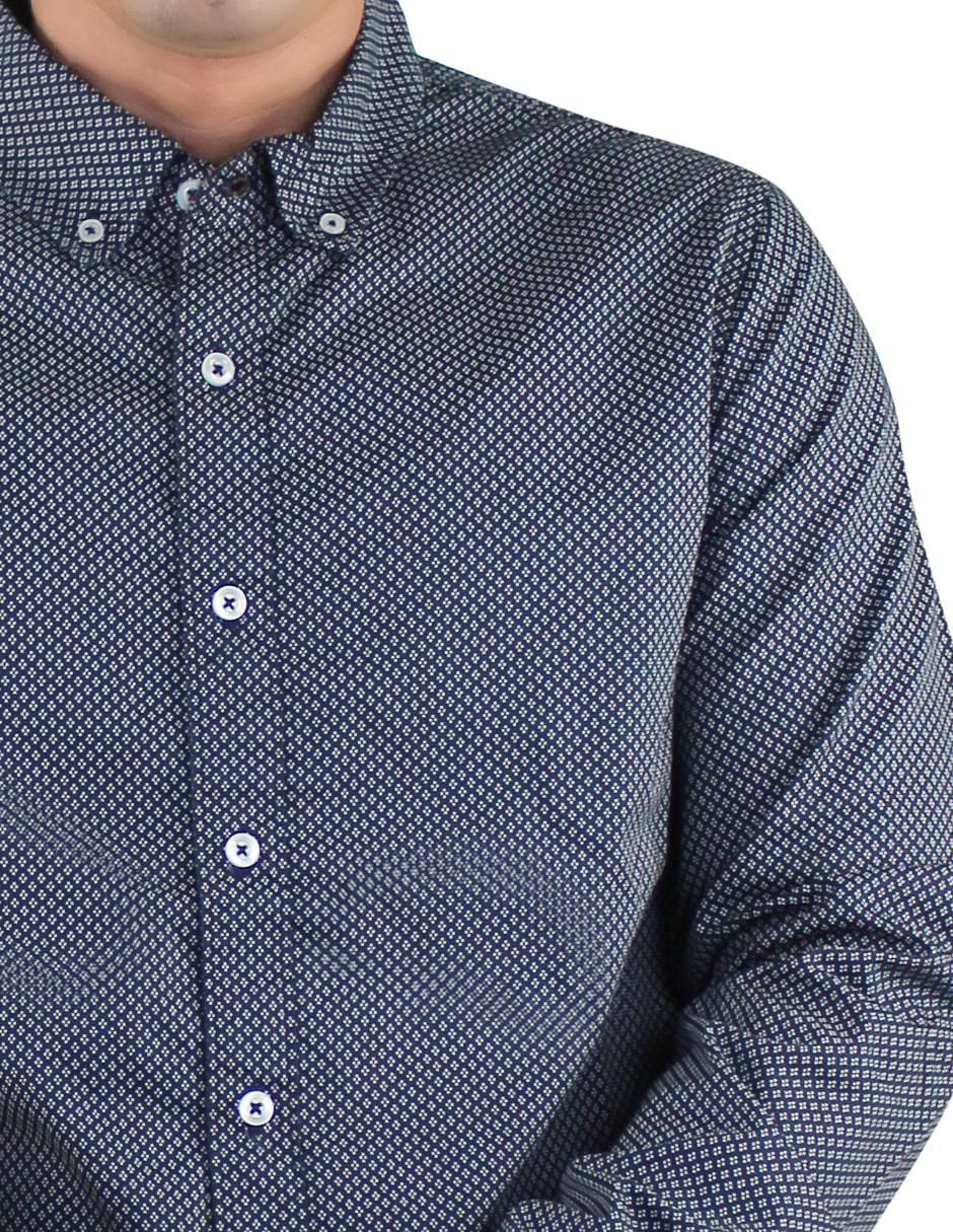 Camisa casual de algodón manga larga para hombre 5