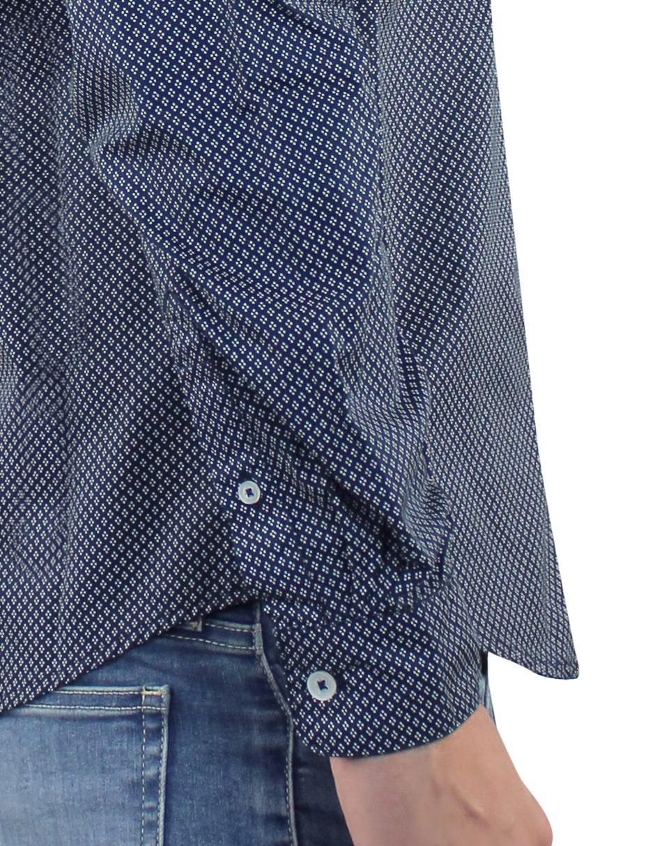 Camisa casual de algodón manga larga para hombre 6