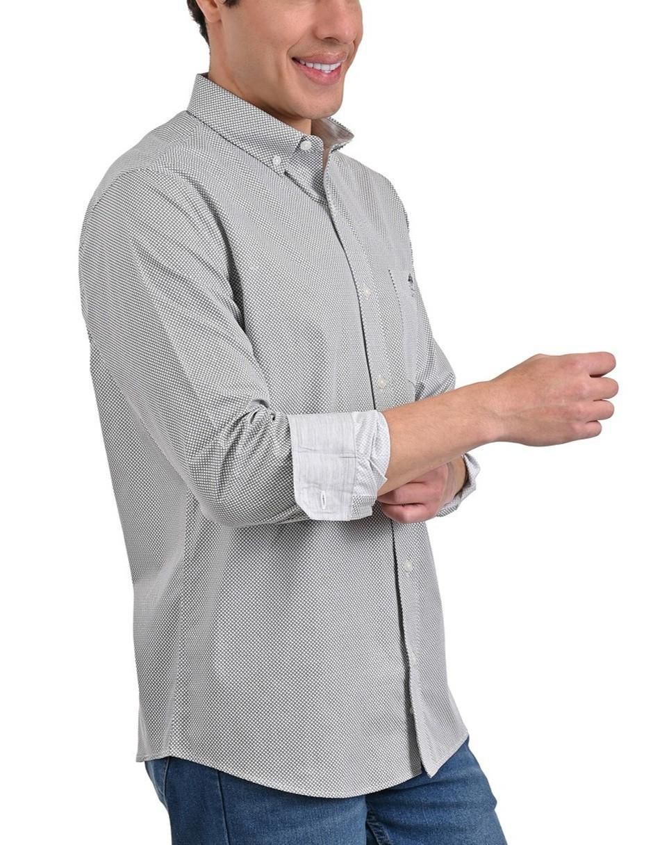 Camisa casual de algodón manga larga para hombre 3