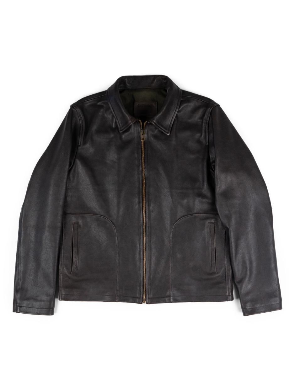 Chamarra casual Lastwolf de piel para hombre