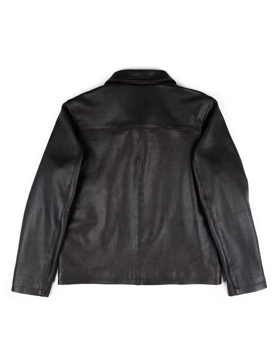 Chamarra casual de piel para hombre 3