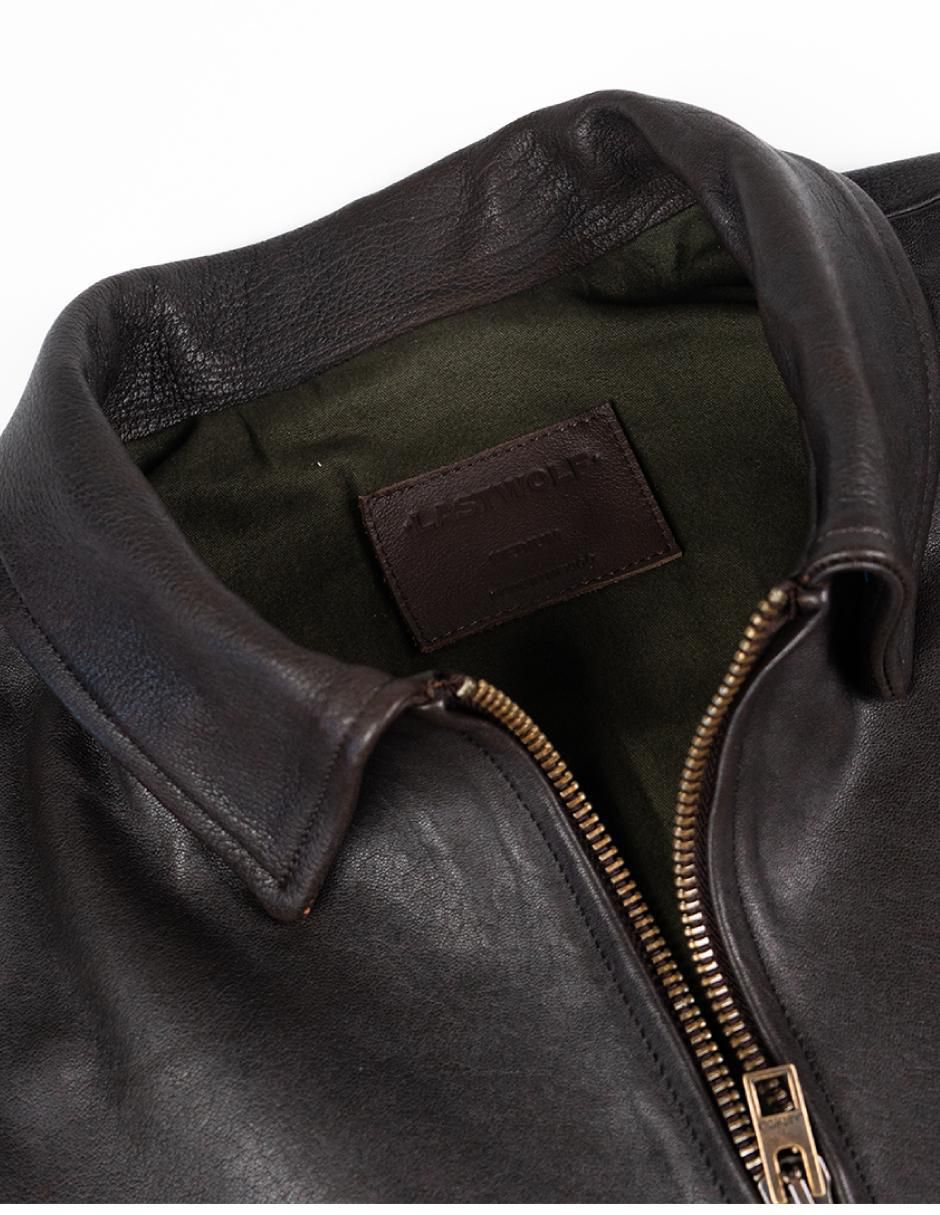 Chamarra casual de piel para hombre 5