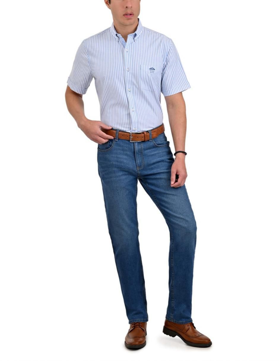 Camisa casual de algodón manga corta para hombre 5
