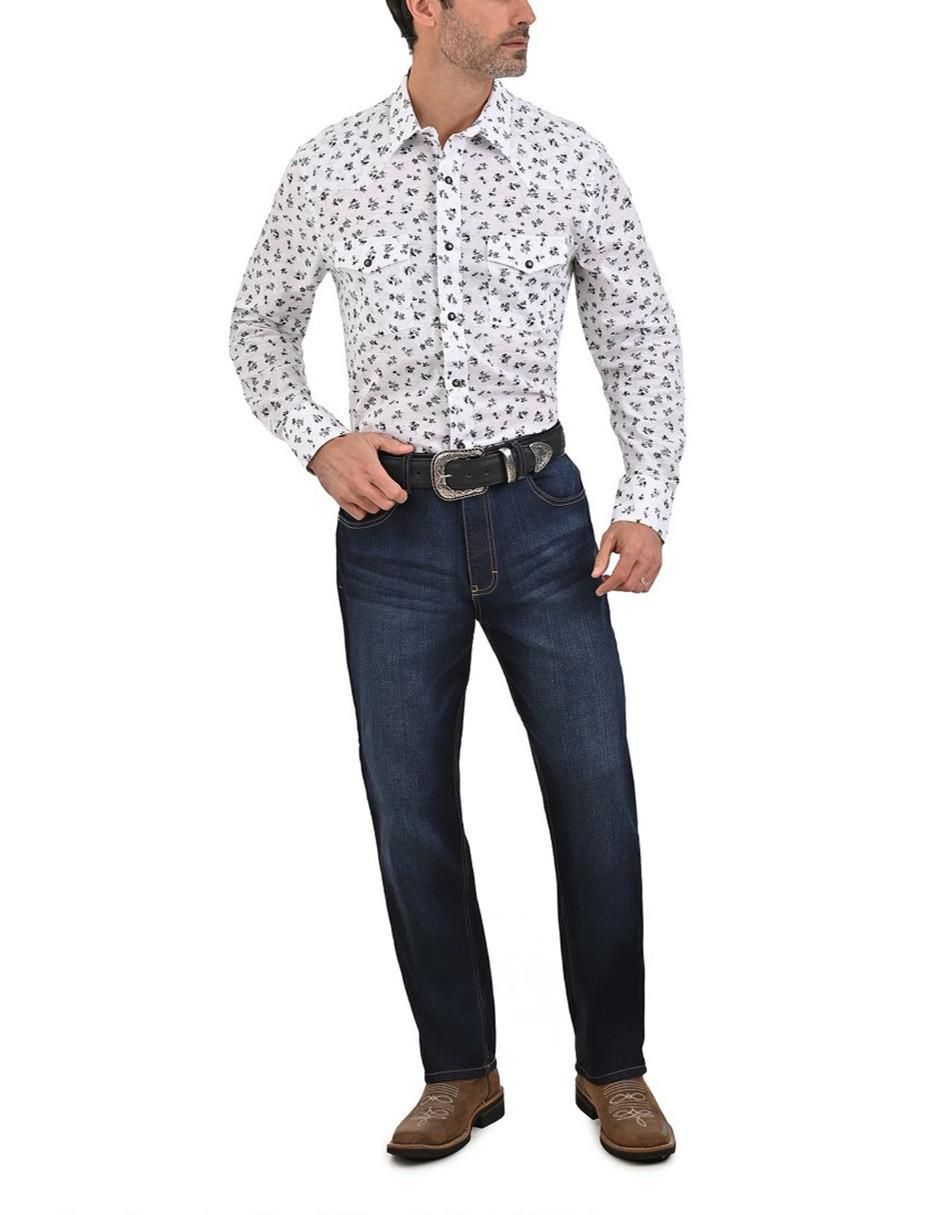 Camisa casual de algodón manga larga para hombre 5