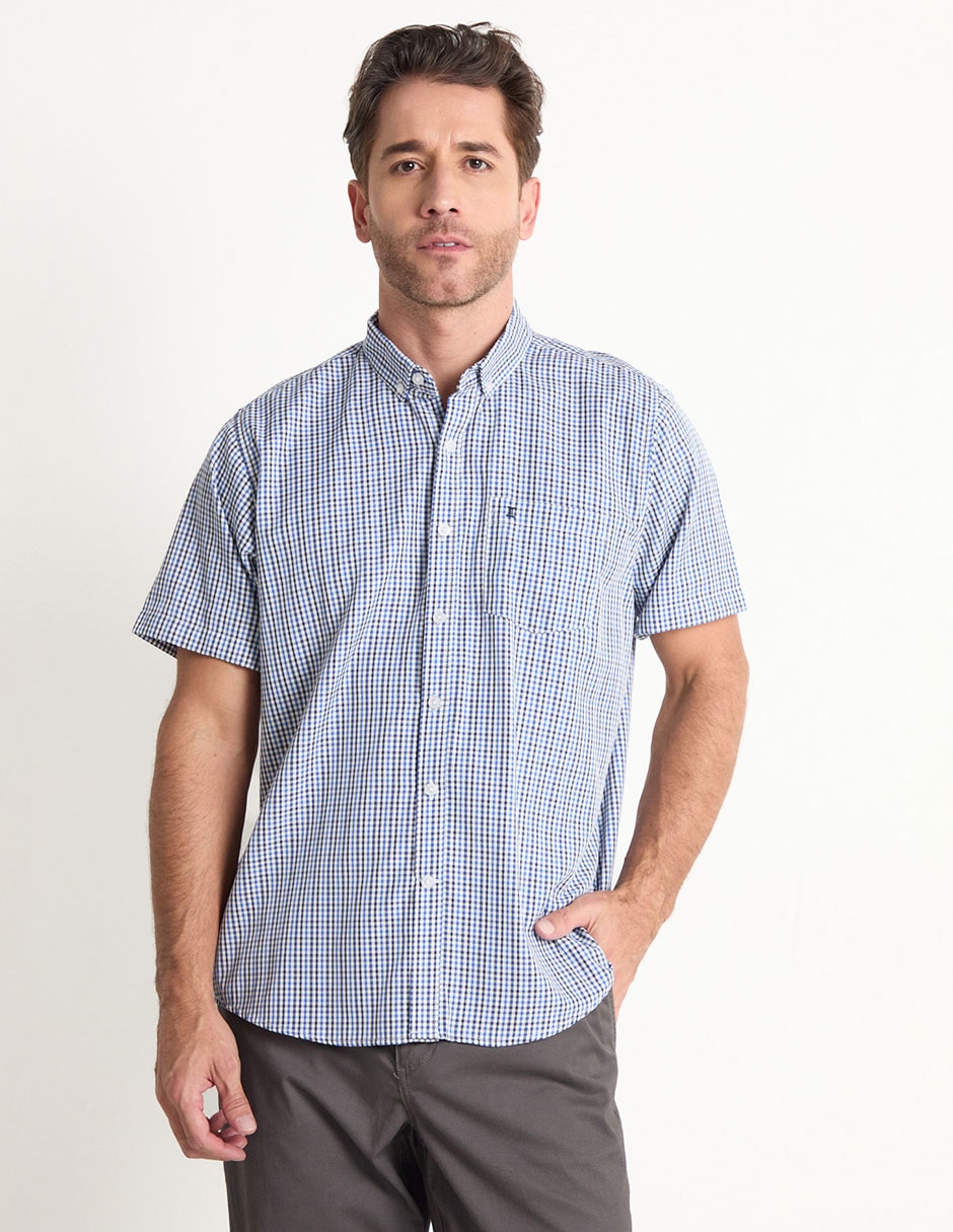 Camisa casual de algodón manga corta para hombre Camisa casual de algodón manga corta para hombre